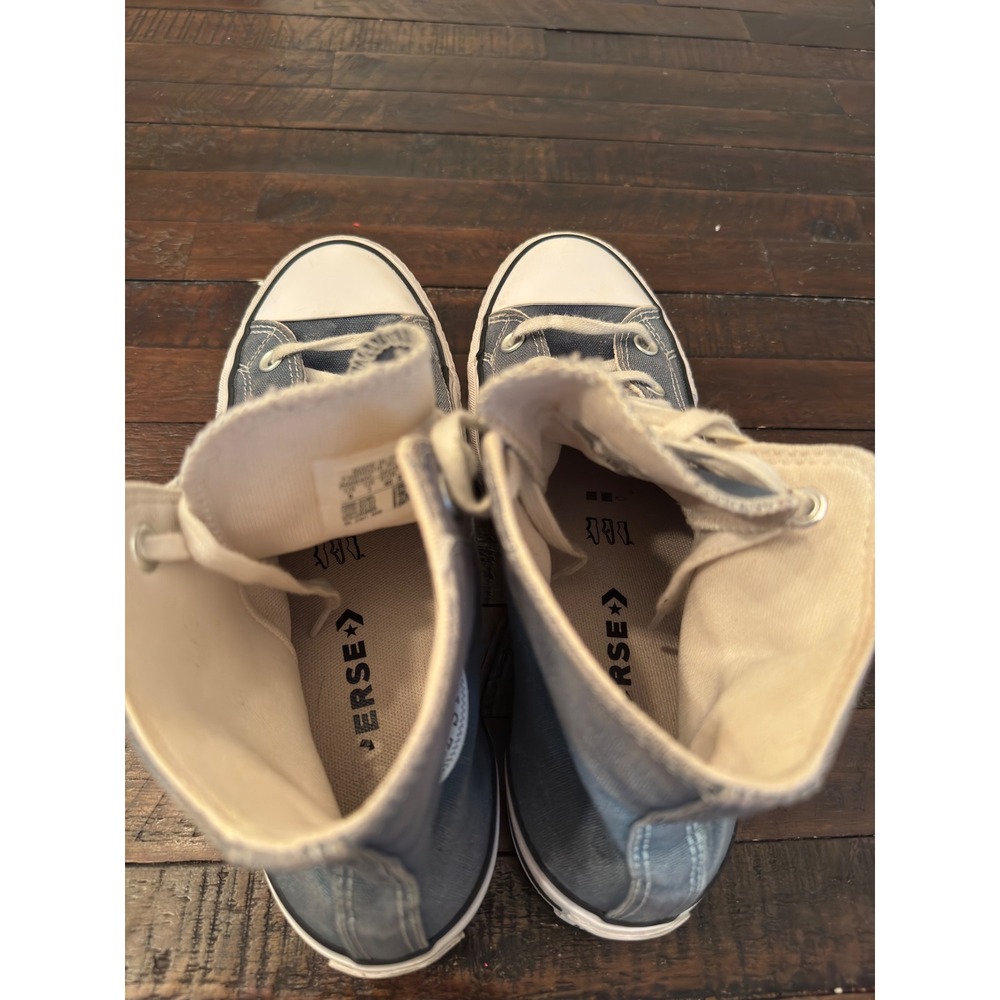 Converse Chuck Taylor All Star Lift High Top Platform Blue Sneakers A06840C 9W - Picture 6 of 7